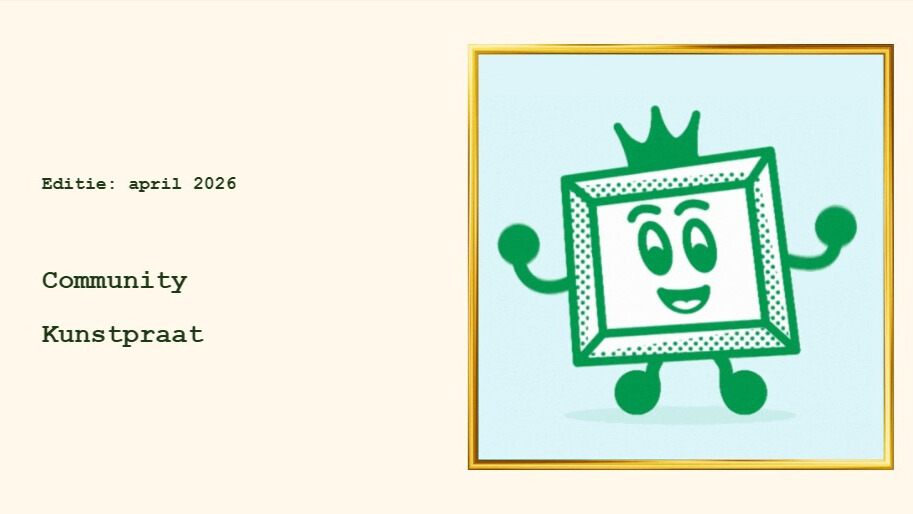 Project nieuwsbrief voor onze community: 'Kunstpraat'